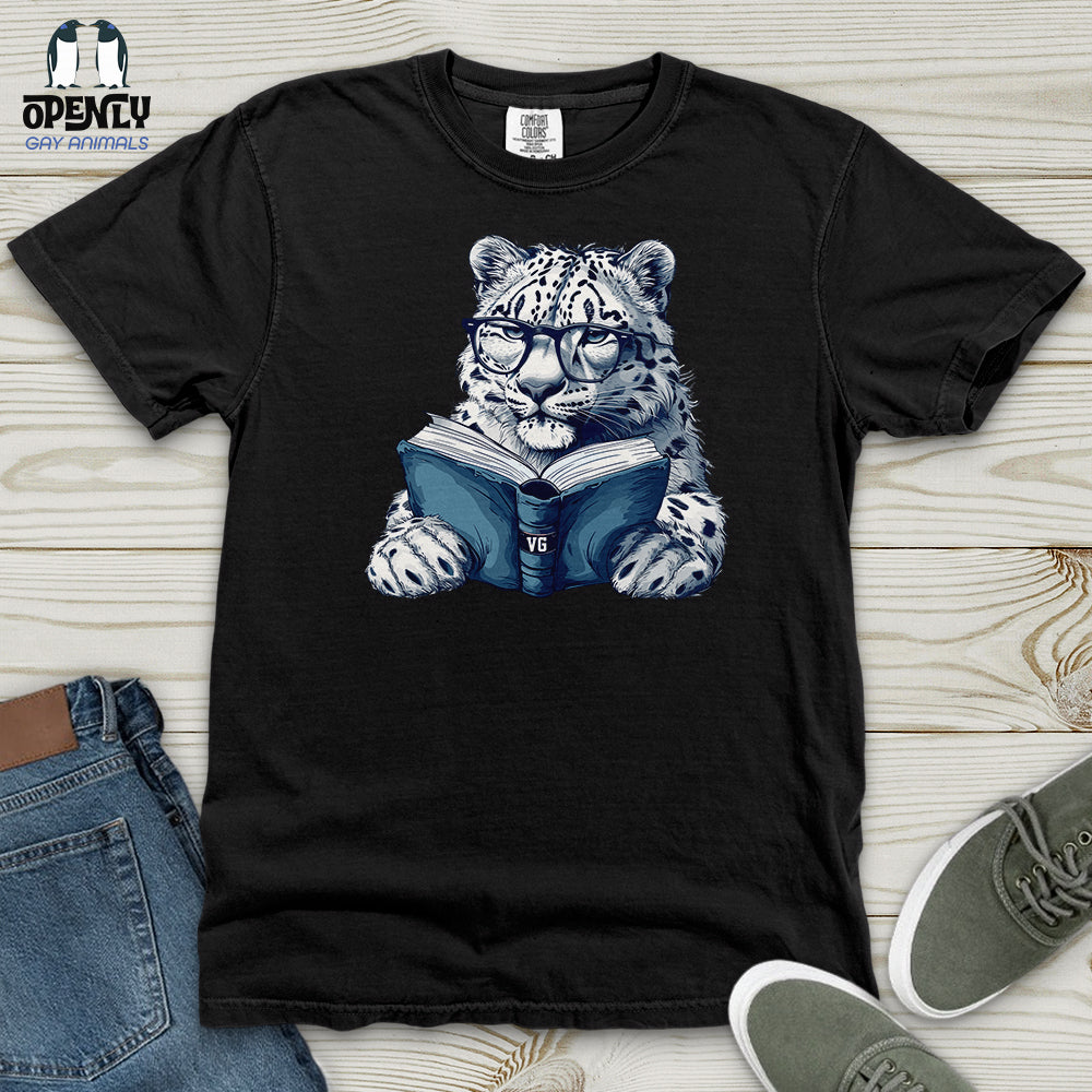 Scholarly Snow Leopard Heavy Cotton Comfort Colors Tee