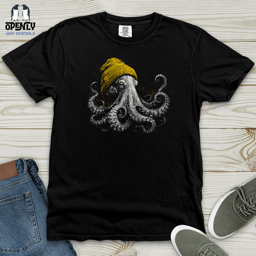 Winter Octopus Heavy Cotton Comfort Colors Tee