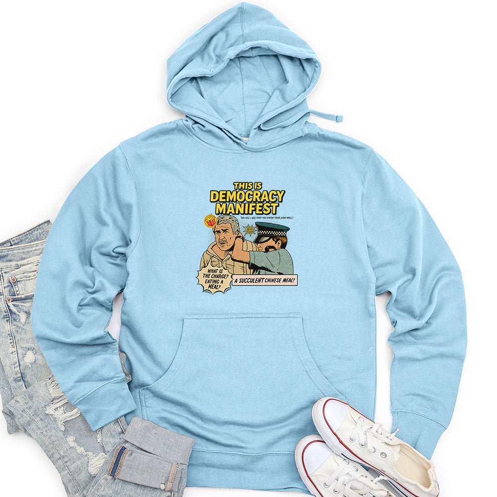 This Is Democracy Manifest Unisex midweight hoodie