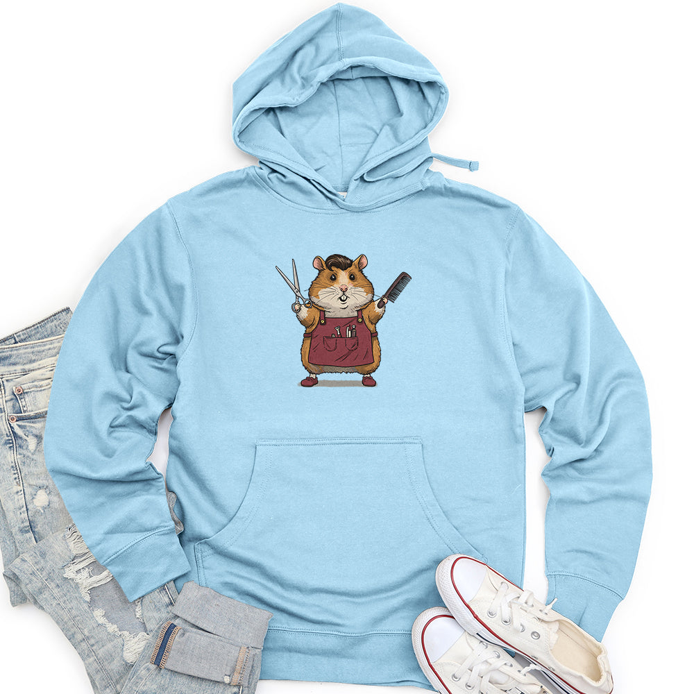 Hamster Barber Unisex midweight hoodie