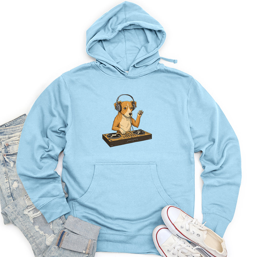 Dog DJ Unisex midweight hoodie