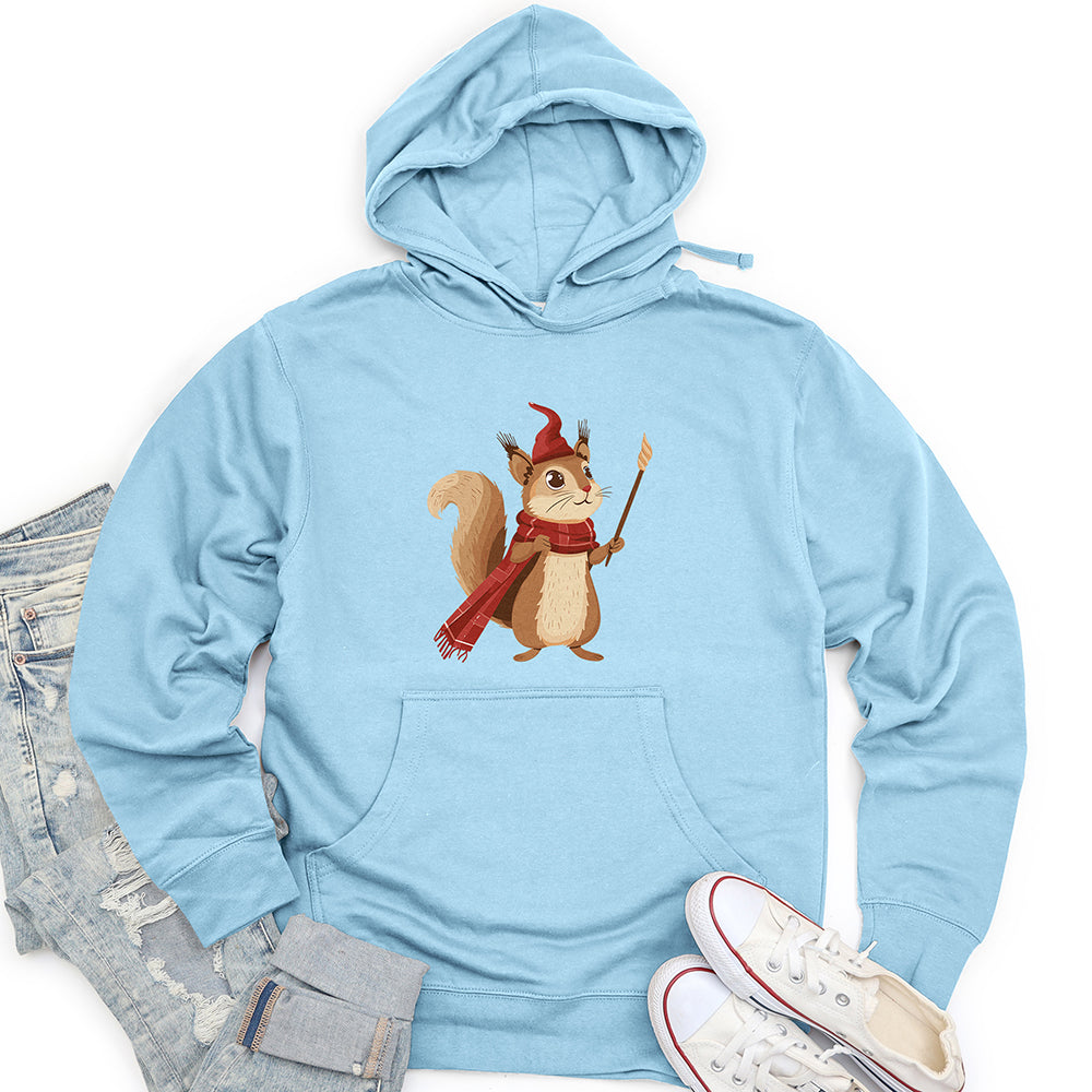 Squirrel Magician Charm Unisex Midweight Hoodie