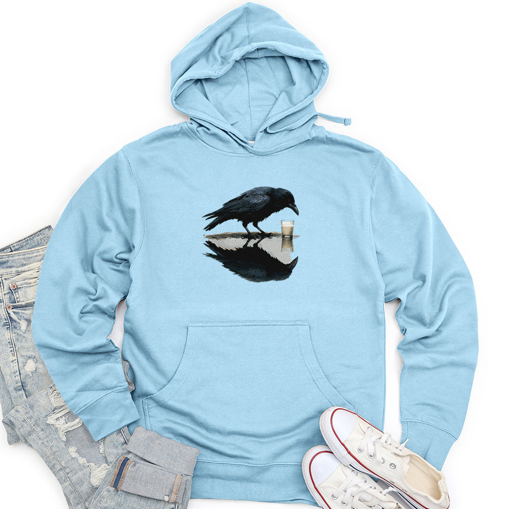 Raven Reflection Unisex midweight hoodie