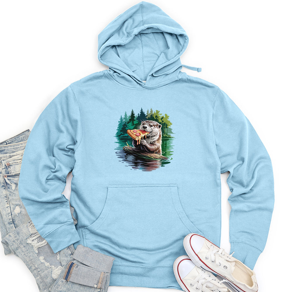 Otter Pizza Unisex midweight hoodie