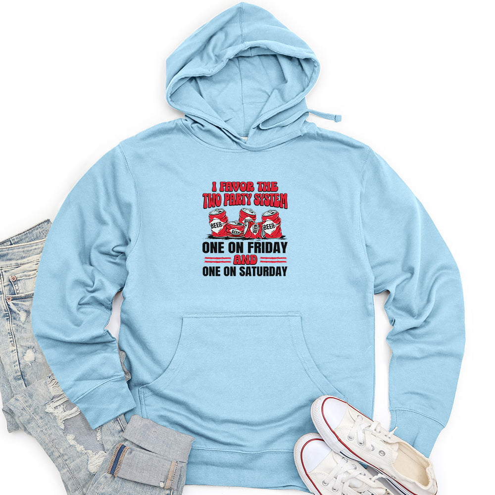 Two Party System Unisex midweight hoodie