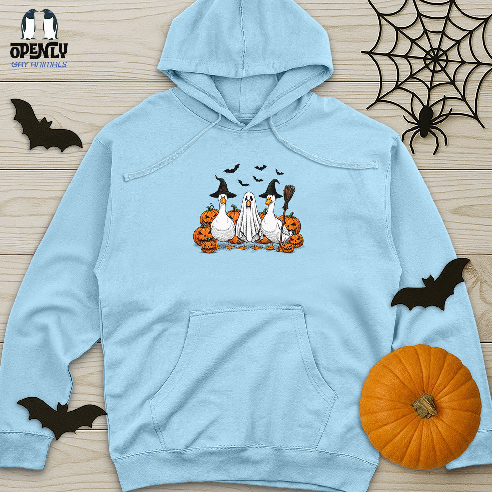 Boo Ghost Goose Unisex midweight hoodie