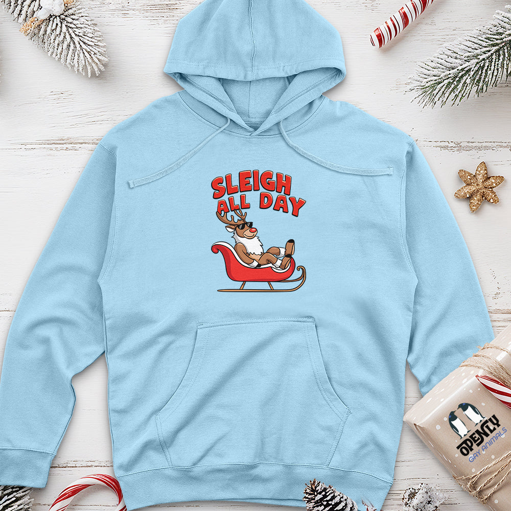 Sleigh All Day Unisex Midweight Hoodie