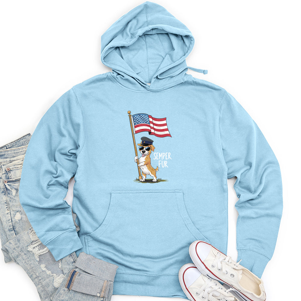Semper Fur Unisex Midweight Hoodie