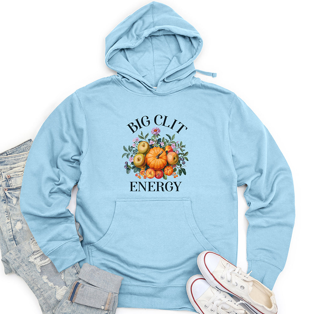 Big Cli* Energy Unisex Midweight Hoodie