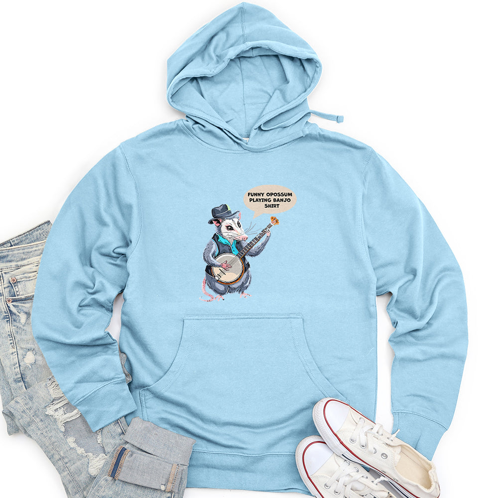 Funny Opossum Unisex Midweight Hoodie