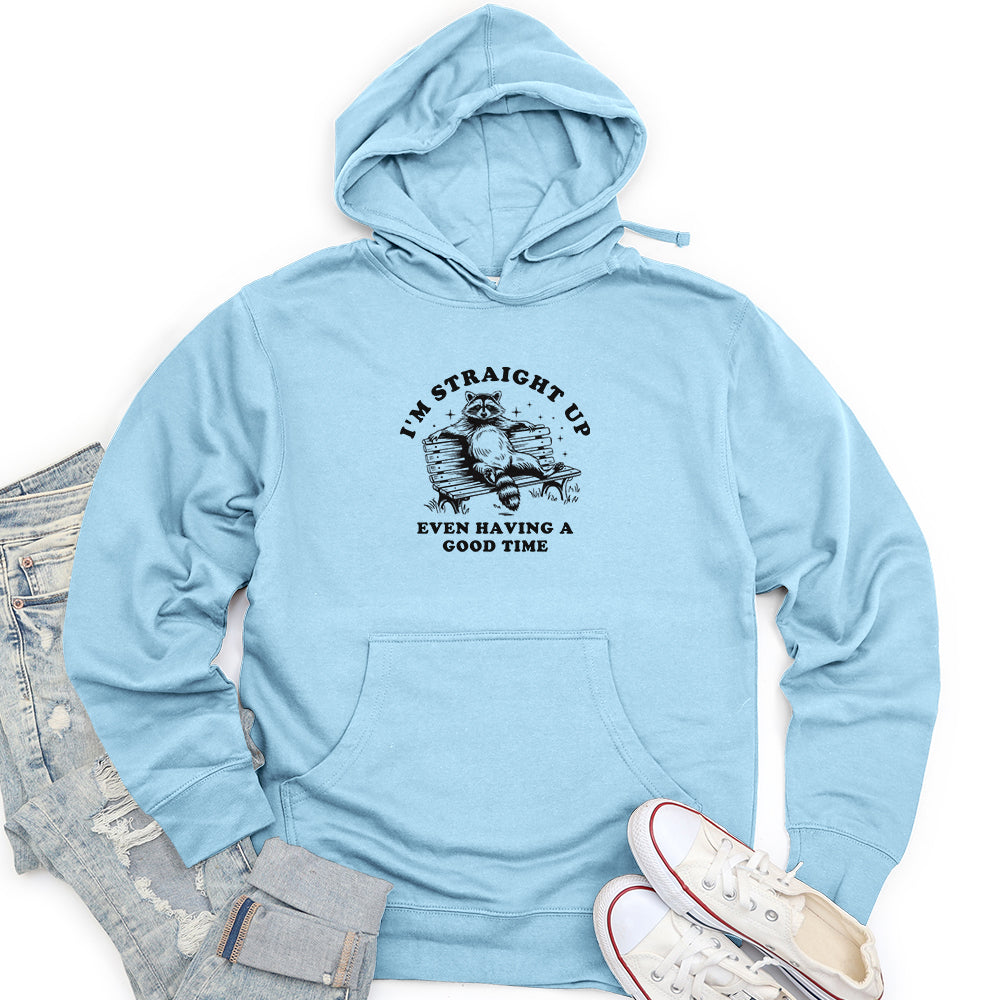 I'm Straight Up Unisex midweight hoodie