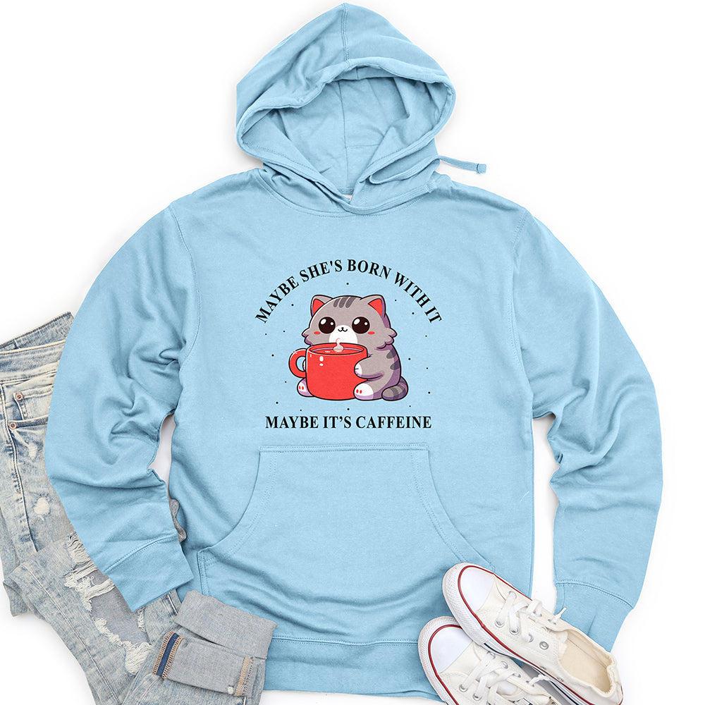 Maybe She's Born With It Unisex Midweight Hoodie