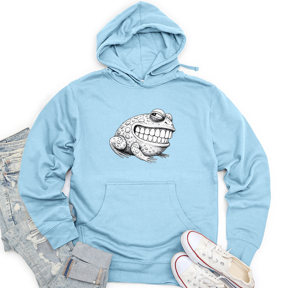 Creepy Frog Unisex midweight hoodie