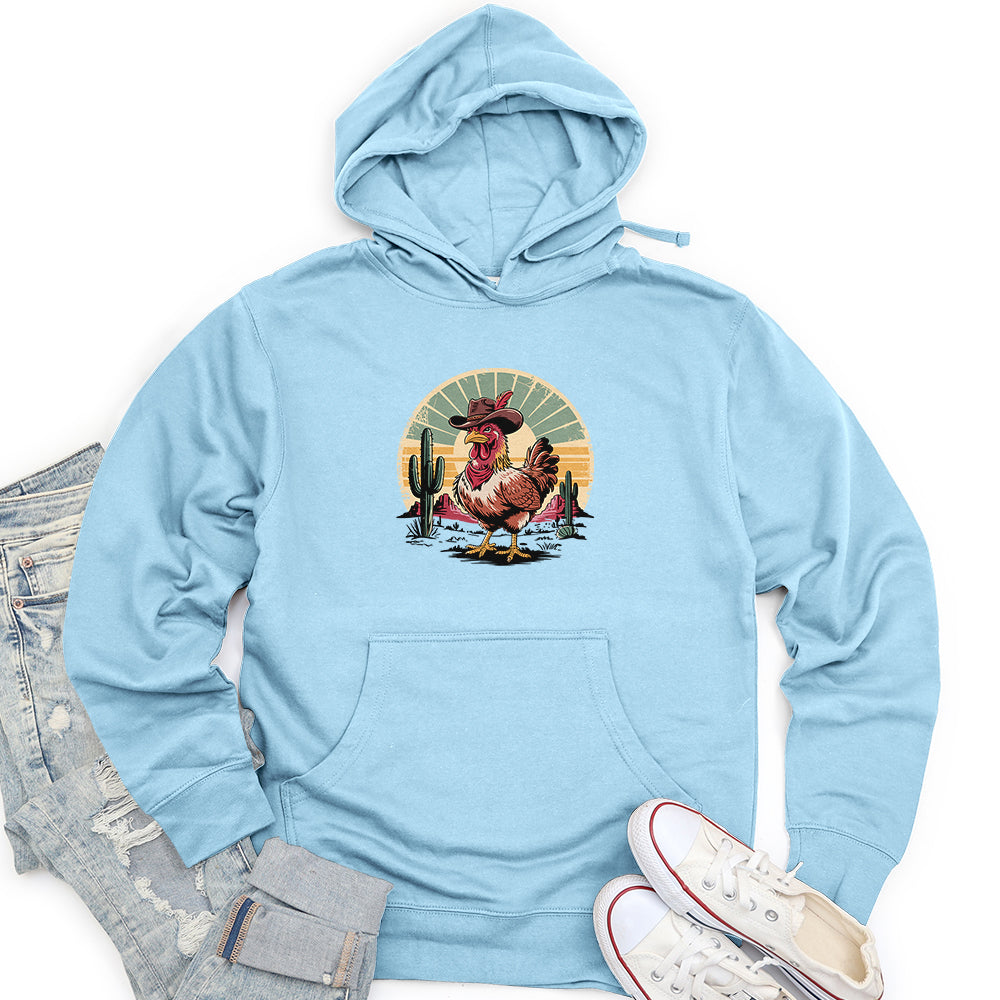 Cowboy Chicken Unisex midweight hoodie