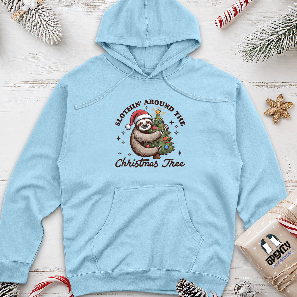 Christmas Tree Unisex Midweight Hoodie
