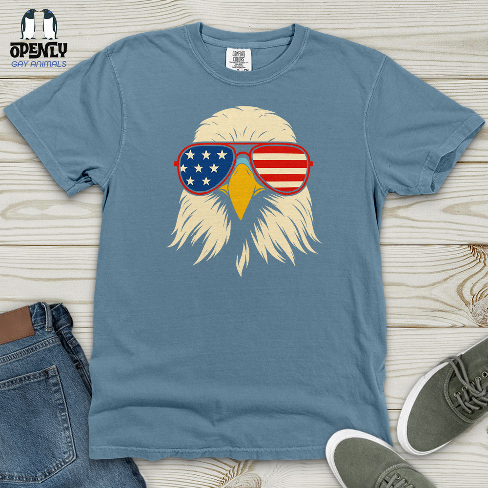 Magnetic American Flag Freedom Eagle USA Heavy Cotton Comfort Colors Tee