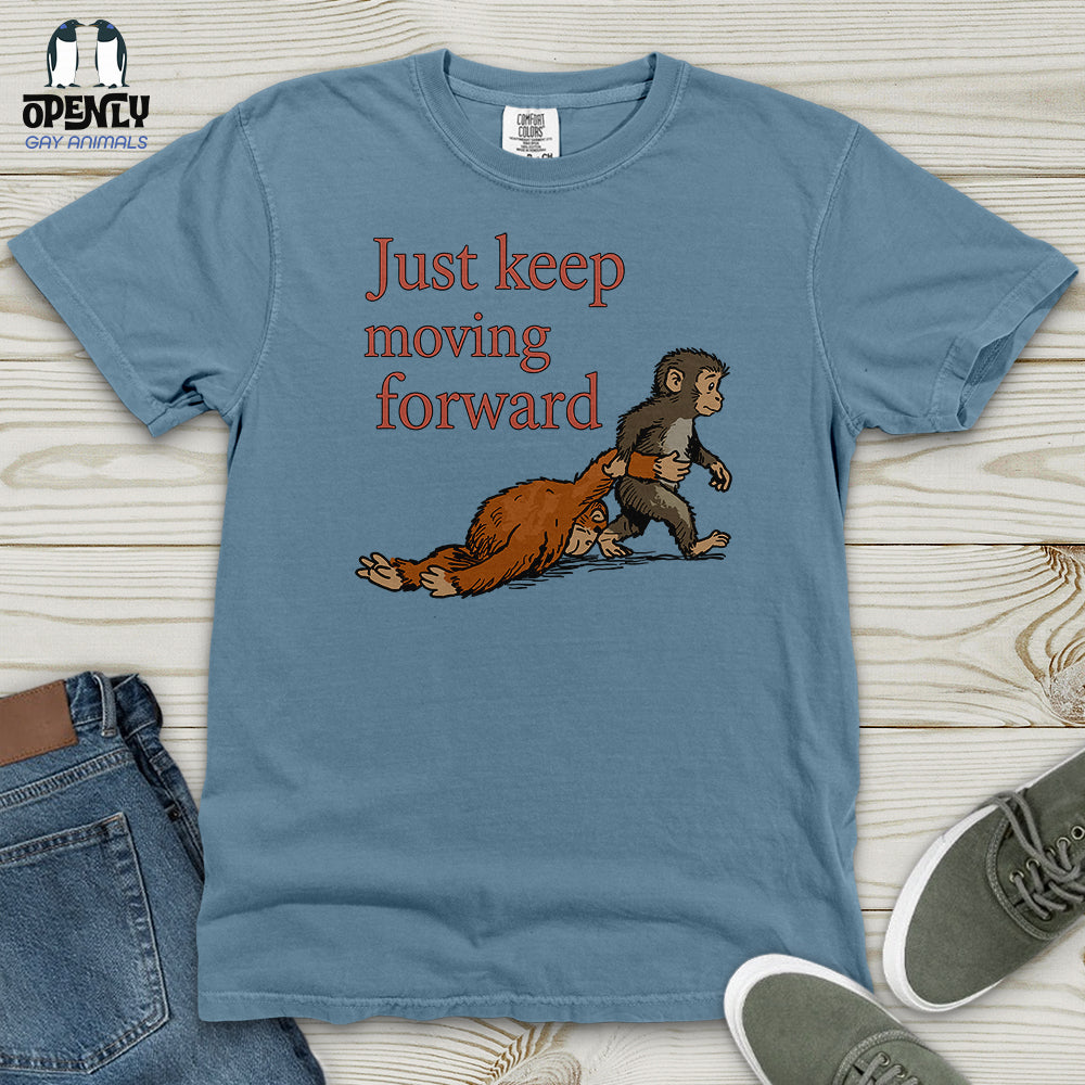 Just Keep Moving Forward Heavy Cotton Comfort Colors Tee