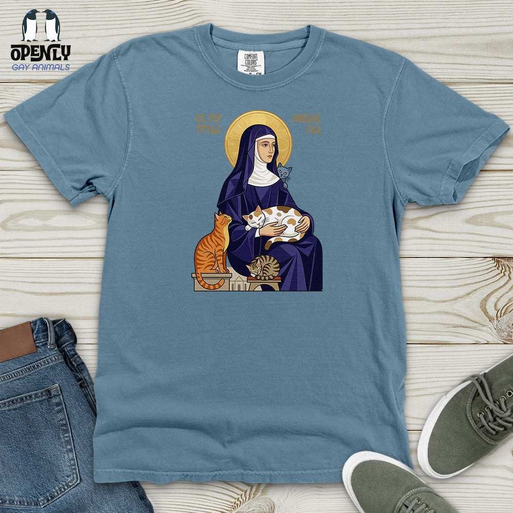 Saint Gertrude of Nivelles Heavy Cotton Comfort Colors Tee