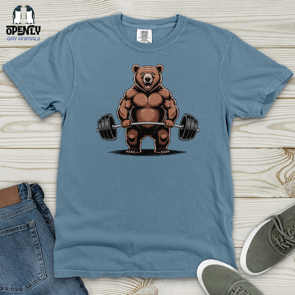 Bear Dumbbelling Heavy Cotton Comfort Colors Tee