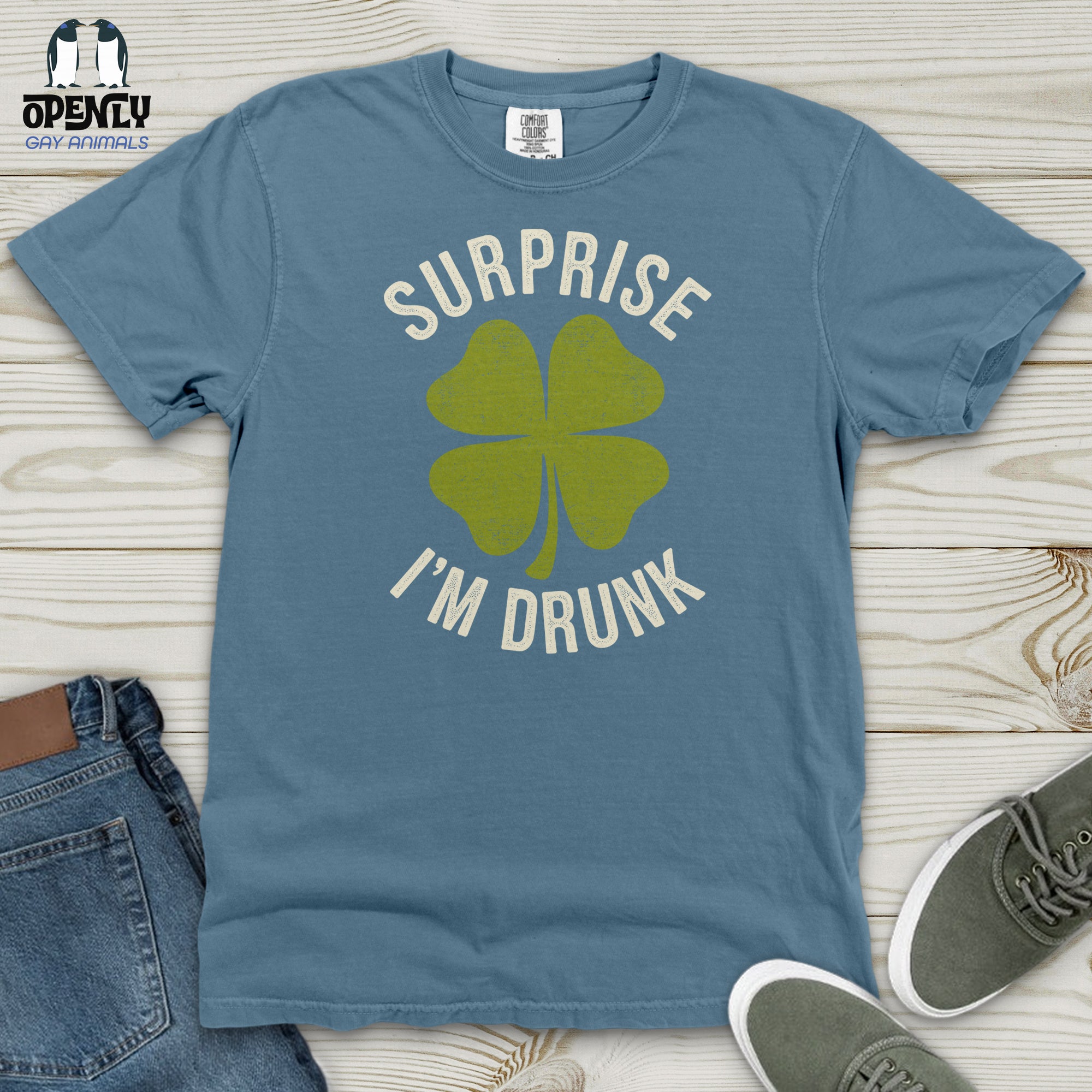 Surprise I'm Drunk  Heavy Cotton Comfort Colors Tee