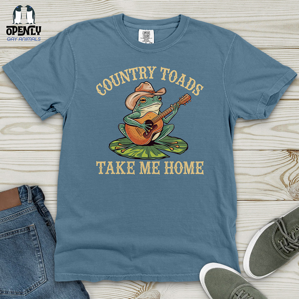 Country Toads Take Me Home Heavy Cotton Comfort Colors Tee
