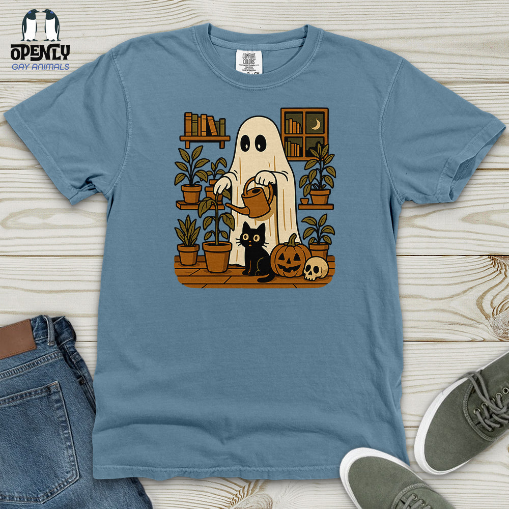 Retro Ghost Gardening Heavy Cotton Comfort Colors Tee