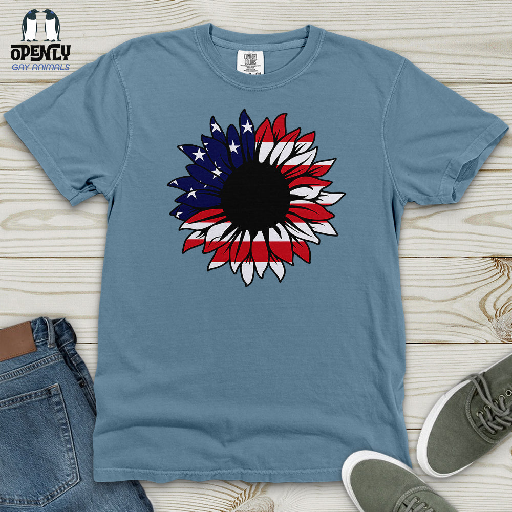 USA Sunflower Heavy Cotton Comfort Colors Tee