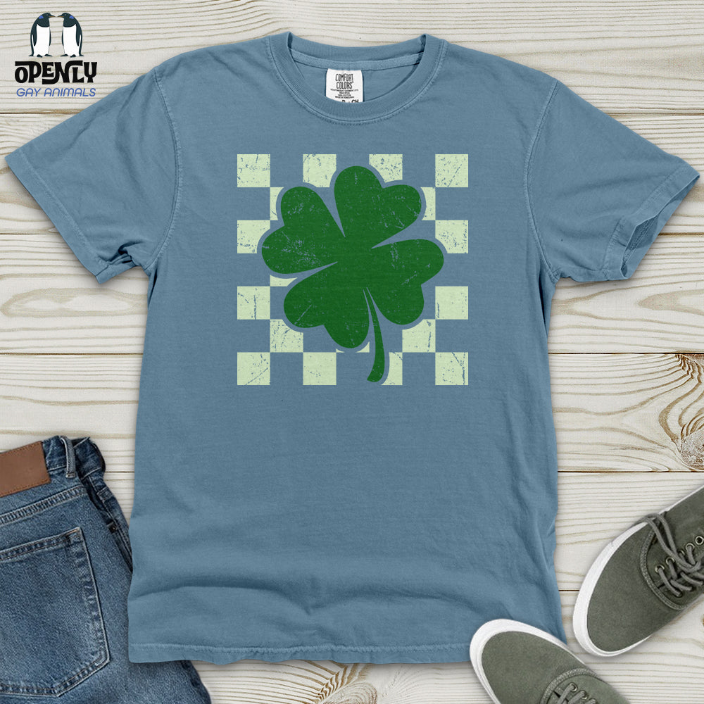Checkered Shamerock Heavy Cotton Comfort Colors Tee