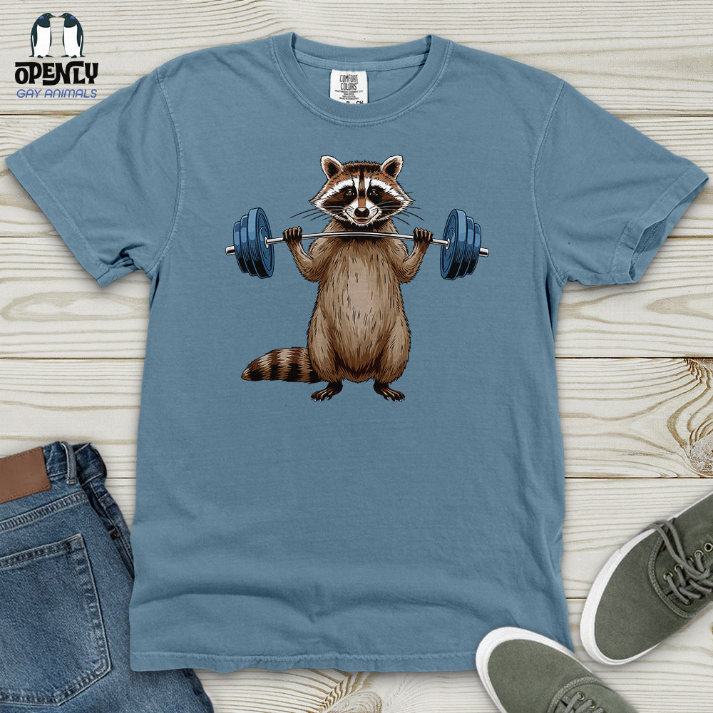 Raccoon Dumbbelling Heavy Cotton Comfort Colors Tee