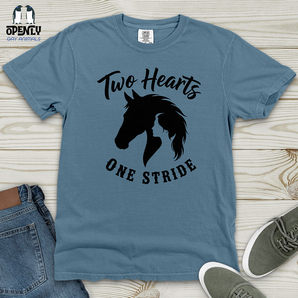 Two Hearts One Stride Heavy Cotton Comfort Colors Tee