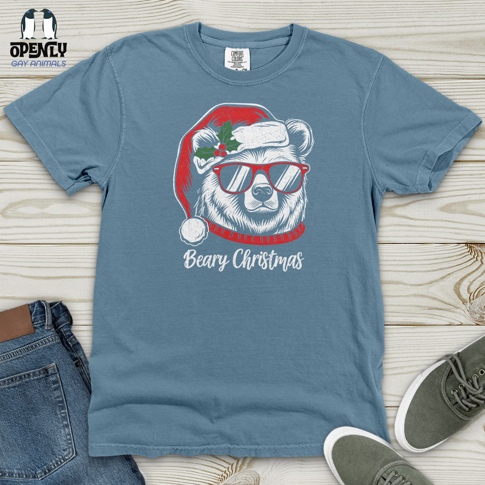 Beary Christmas Heavy Cotton Comfort Colors Tee