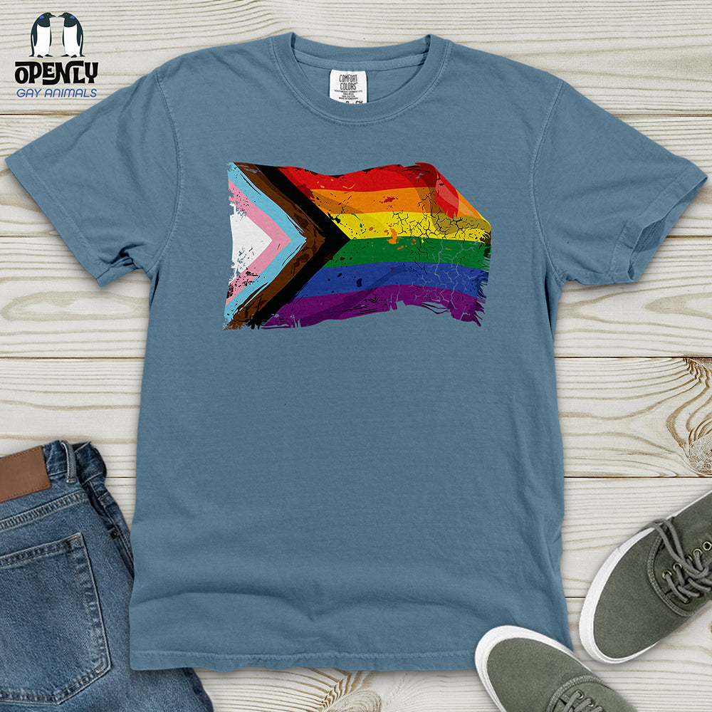 LGBTQ Flag Heavy Cotton Comfort Colors Tee