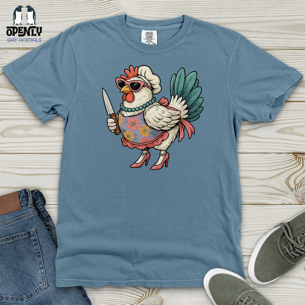 Funny  Rooster Chicken Heavy Cotton Comfort Colors Tee
