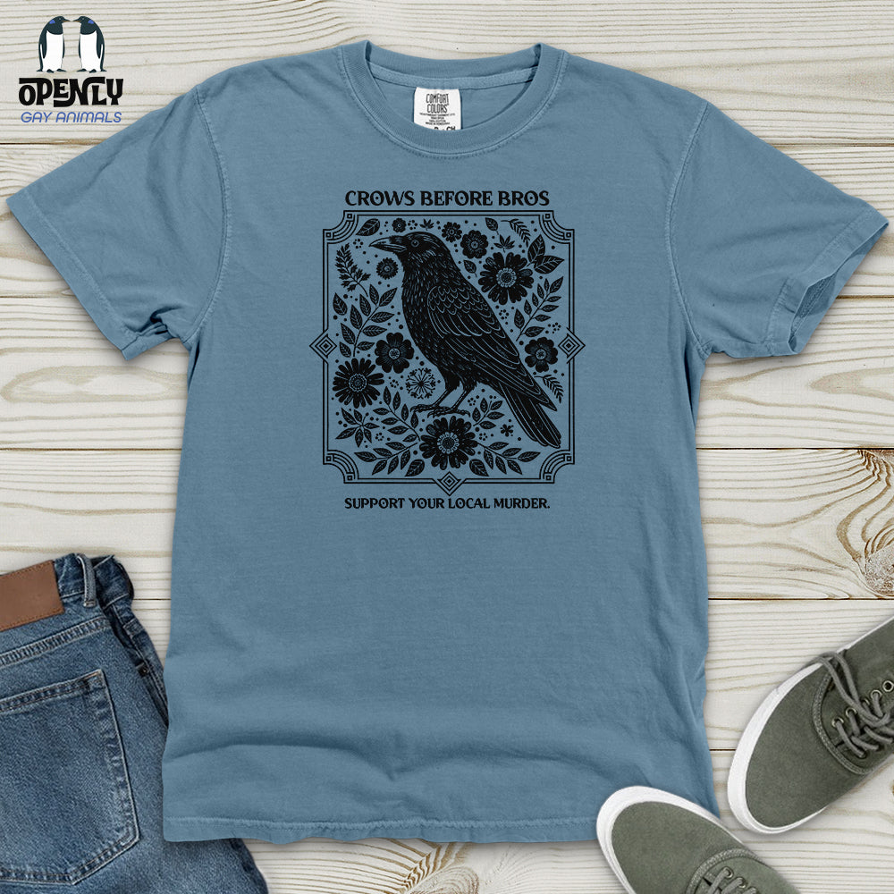 Crows Before Bros Heavy Cotton Comfort Colors Tee