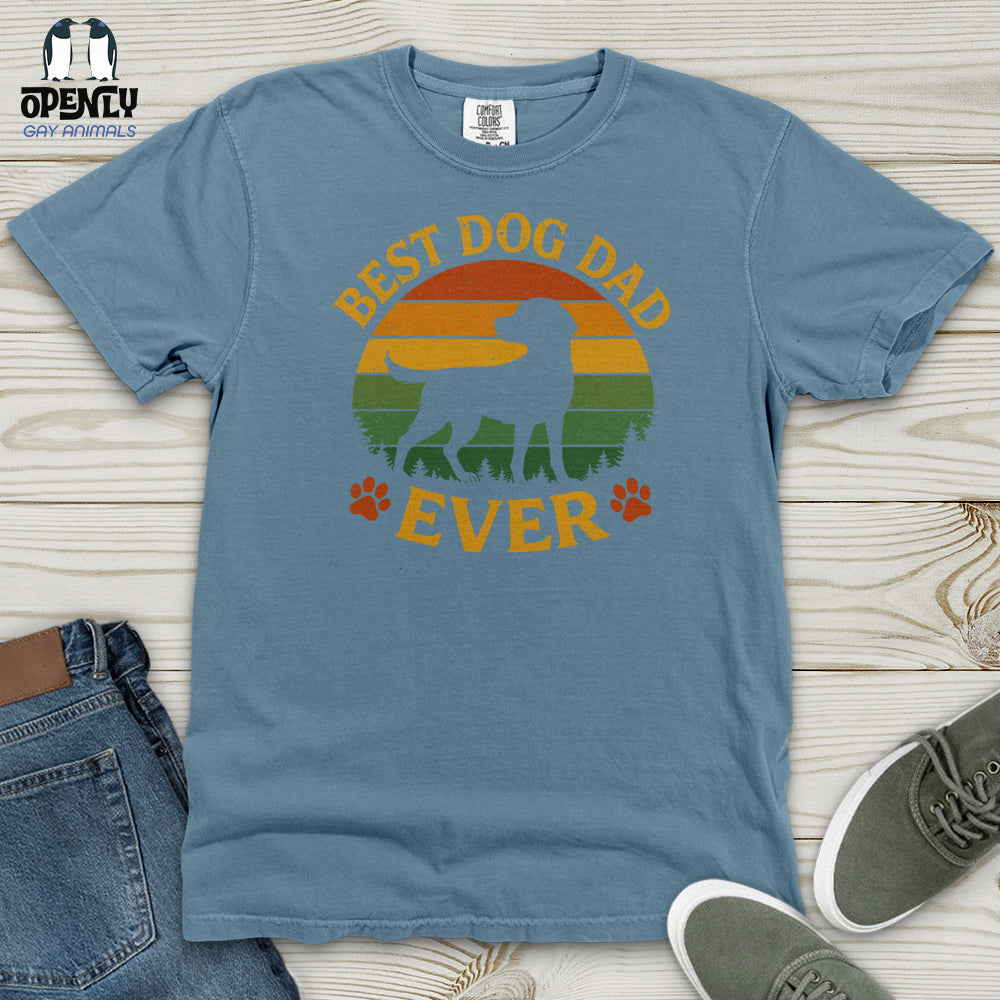Best Dog Dad Ever Heavy Cotton Comfort Colors Tee