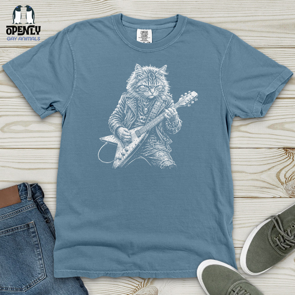 Cat Rockstar Heavy Cotton Comfort Colors Tee