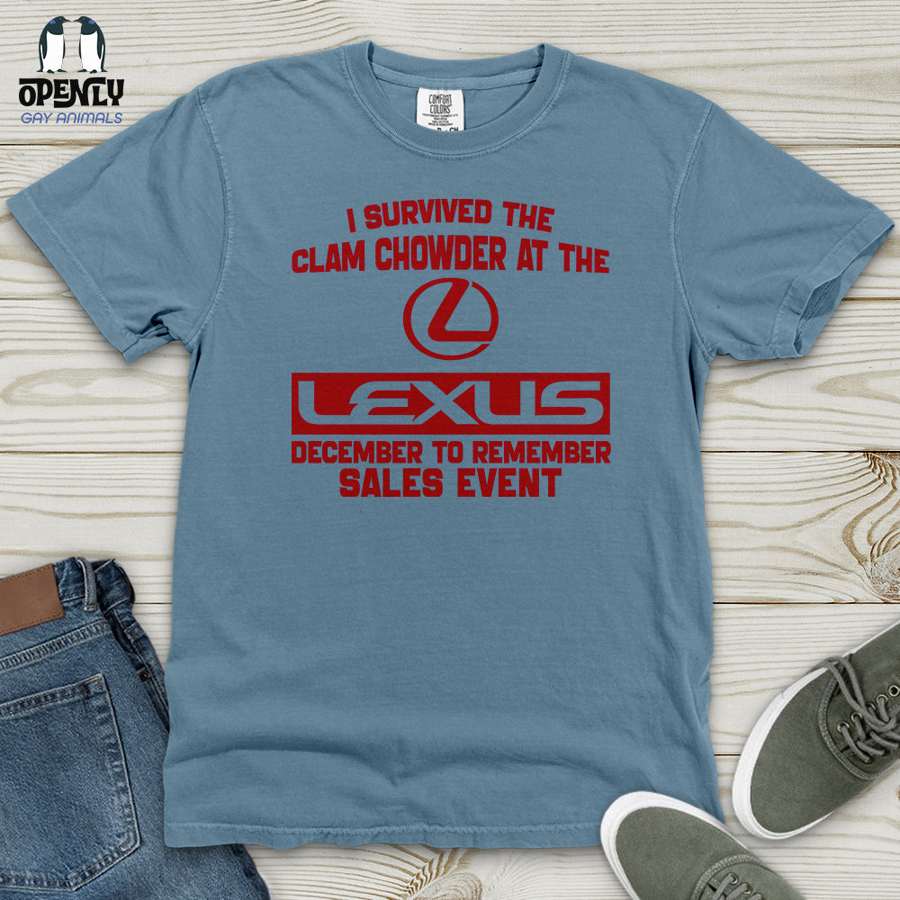 I Survived the Clam Heavy Cotton Comfort Colors Tee