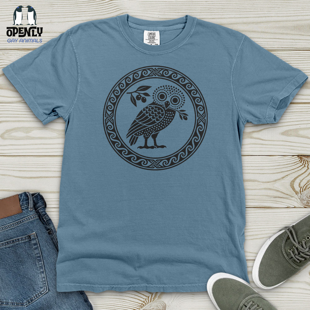 Ancient Athens Owl Heavy Cotton Comfort Colors Tee