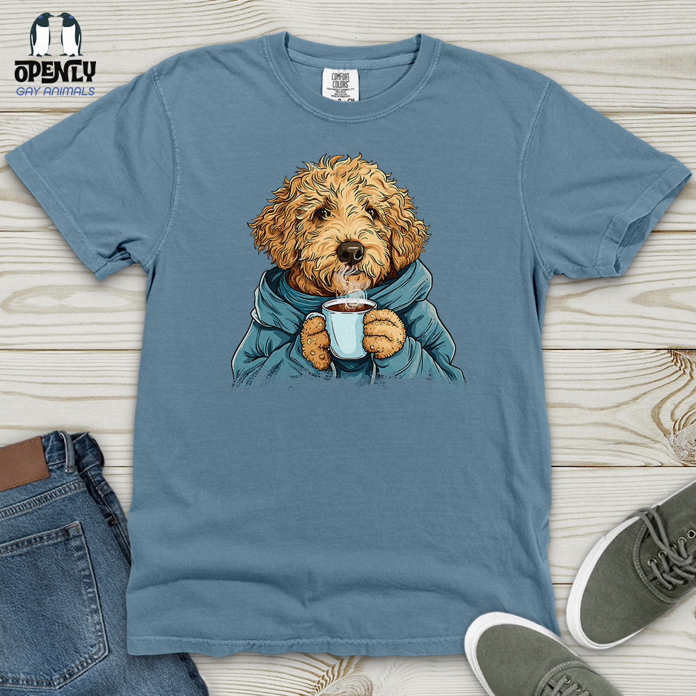 Labradoodle Cozy Beverage Heavy Cotton Comfort Colors Tee