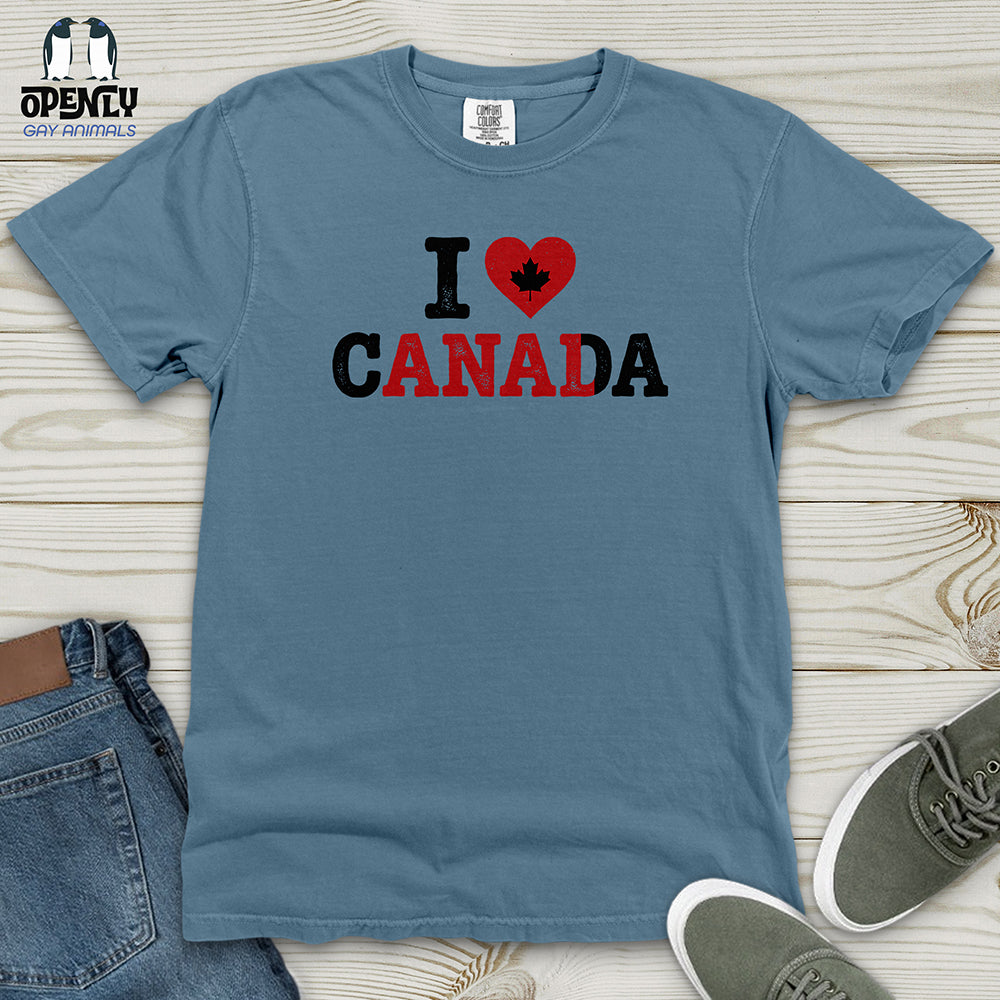 I Love Canada Heavy Cotton Comfort Colors Tee