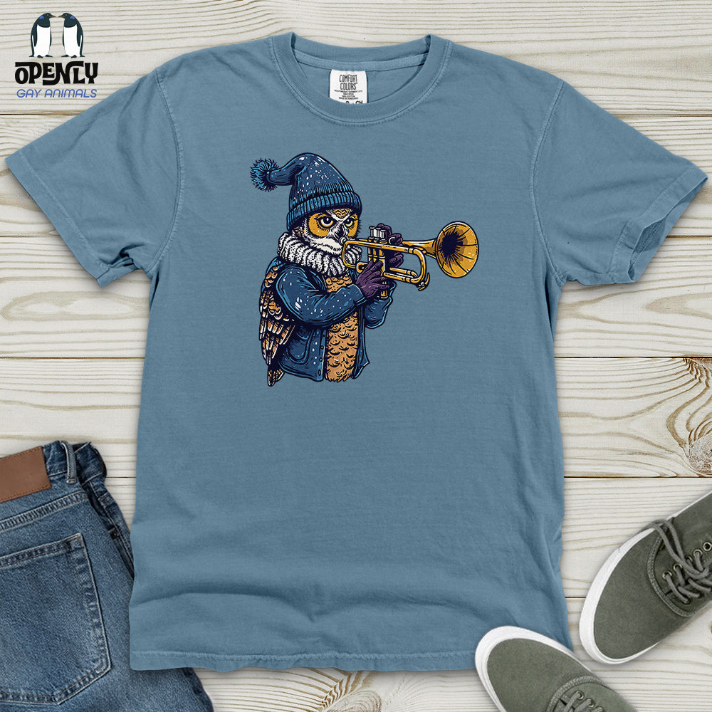 Owl Trumpet Performance Heavy Cotton Comfort Colors Tee