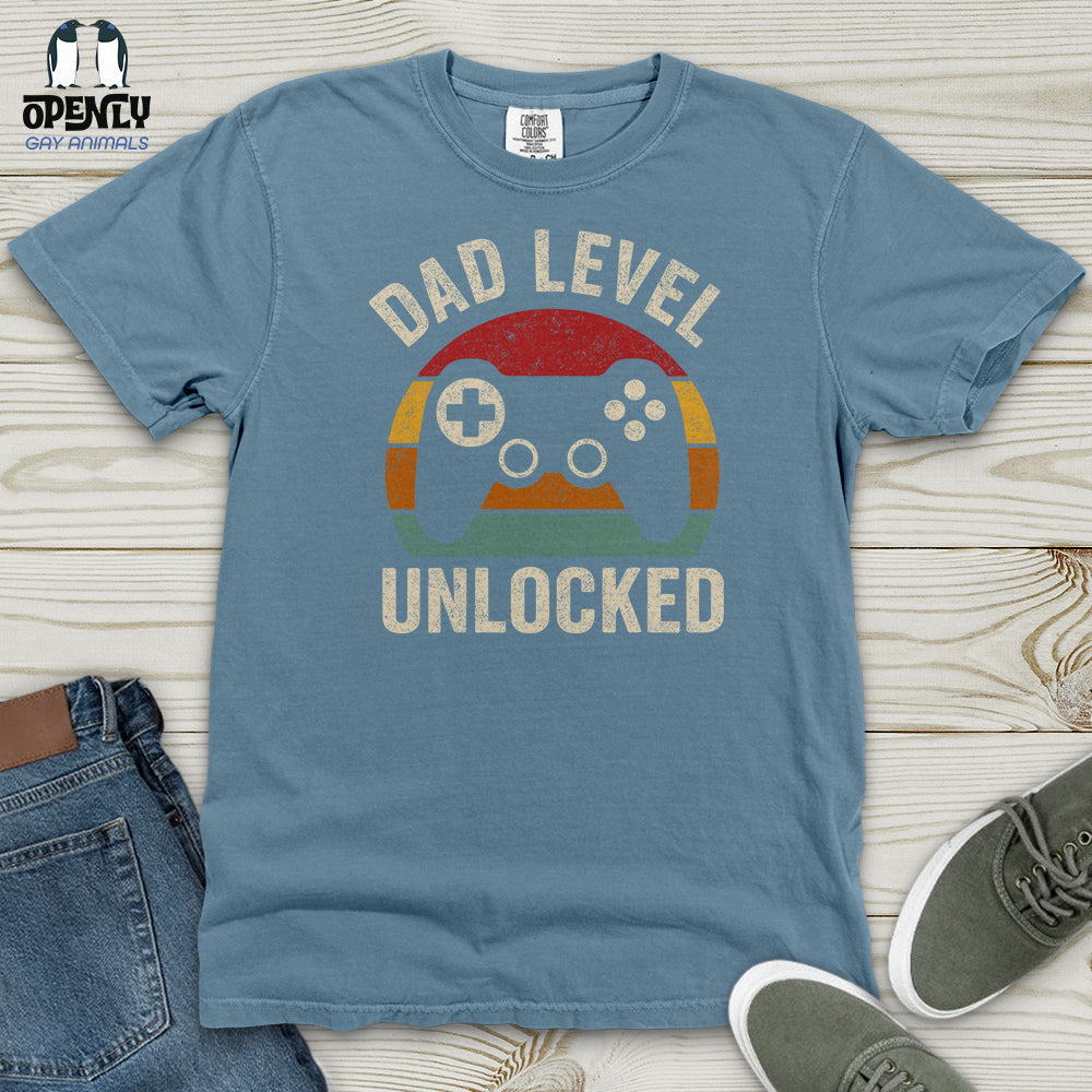Dad Level Unlocked Heavy Cotton Comfort Colors Tee
