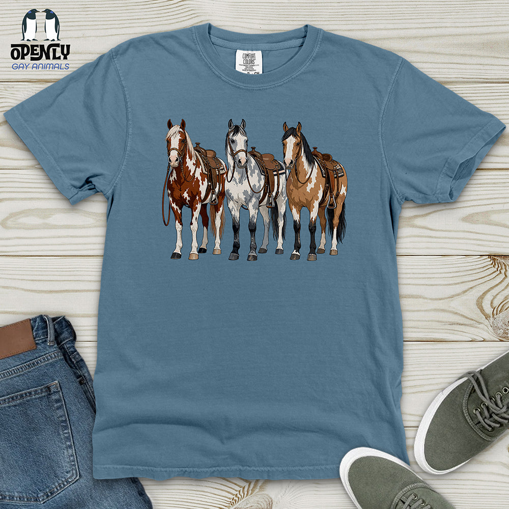 Western Horses Heavy Cotton Comfort Colors Tee