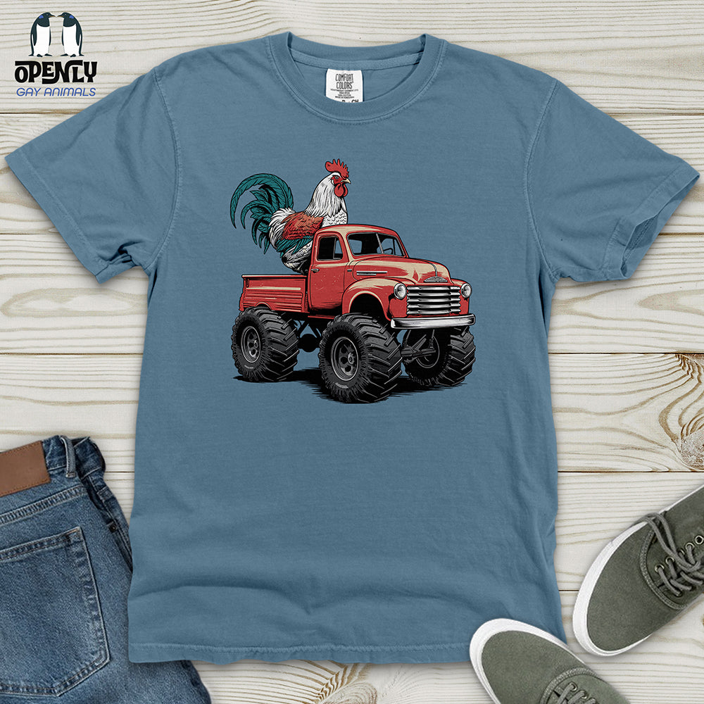 Chicken Monster Truck Heavy Cotton Comfort Colors Tee
