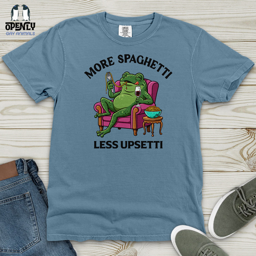 More Spaghetti Less Upsetti 3 Heavy Cotton Comfort Colors Tee