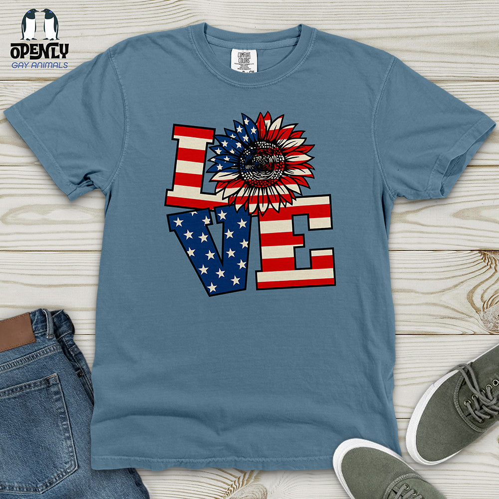 Liberty Love Floral Heavy Cotton Comfort Colors Tee