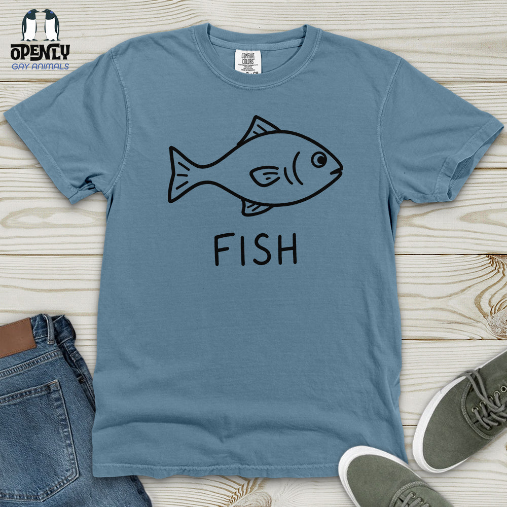 Minimalist Fish Heavy Cotton Comfort Colors Tee
