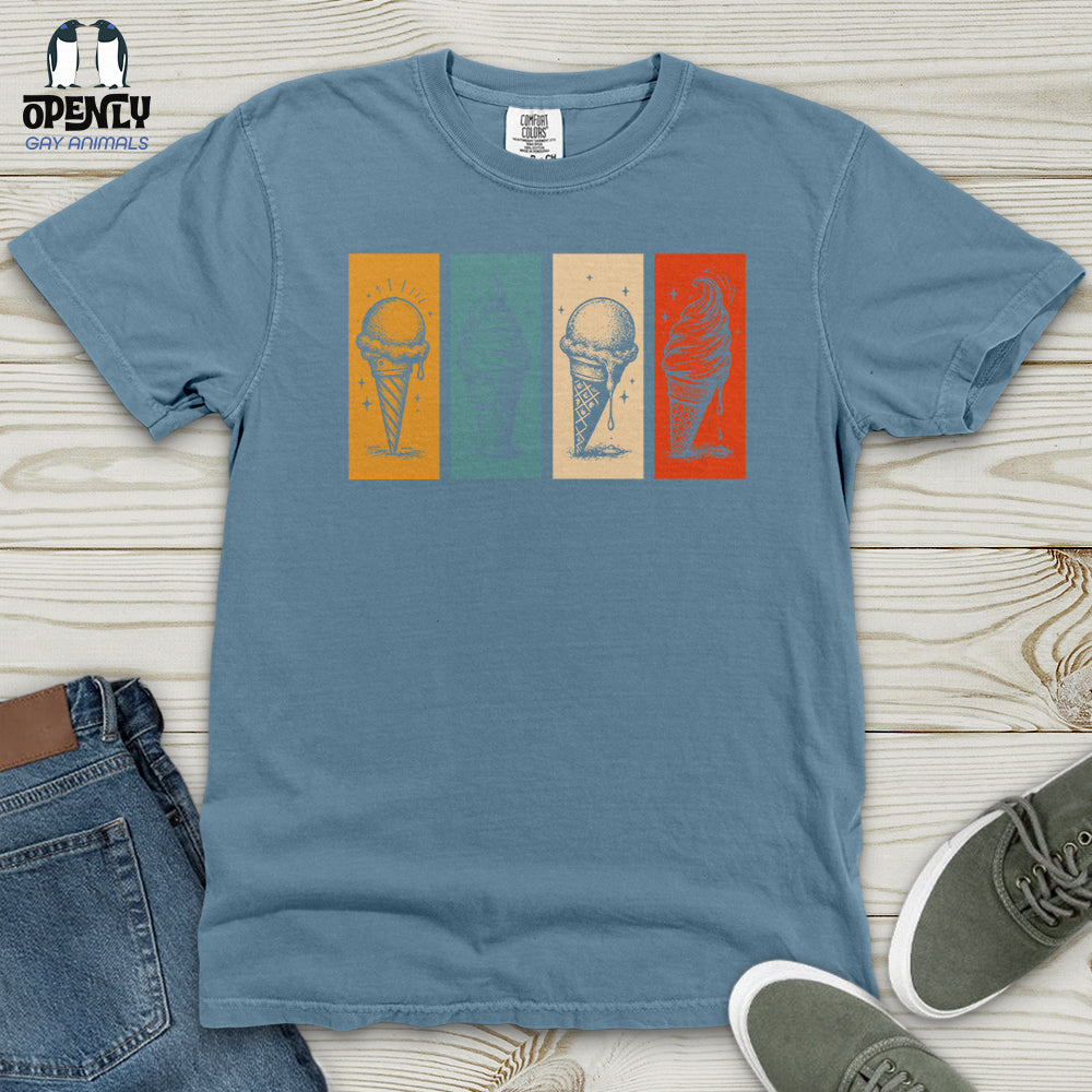 Stained Glass Ice-Cream Heavy Cotton Comfort Colors Tee