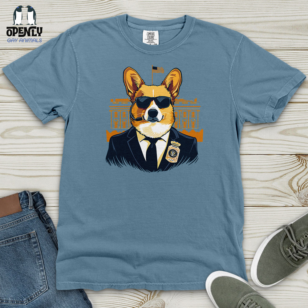 Corgi Secret Service Heavy Cotton Comfort Colors Tee