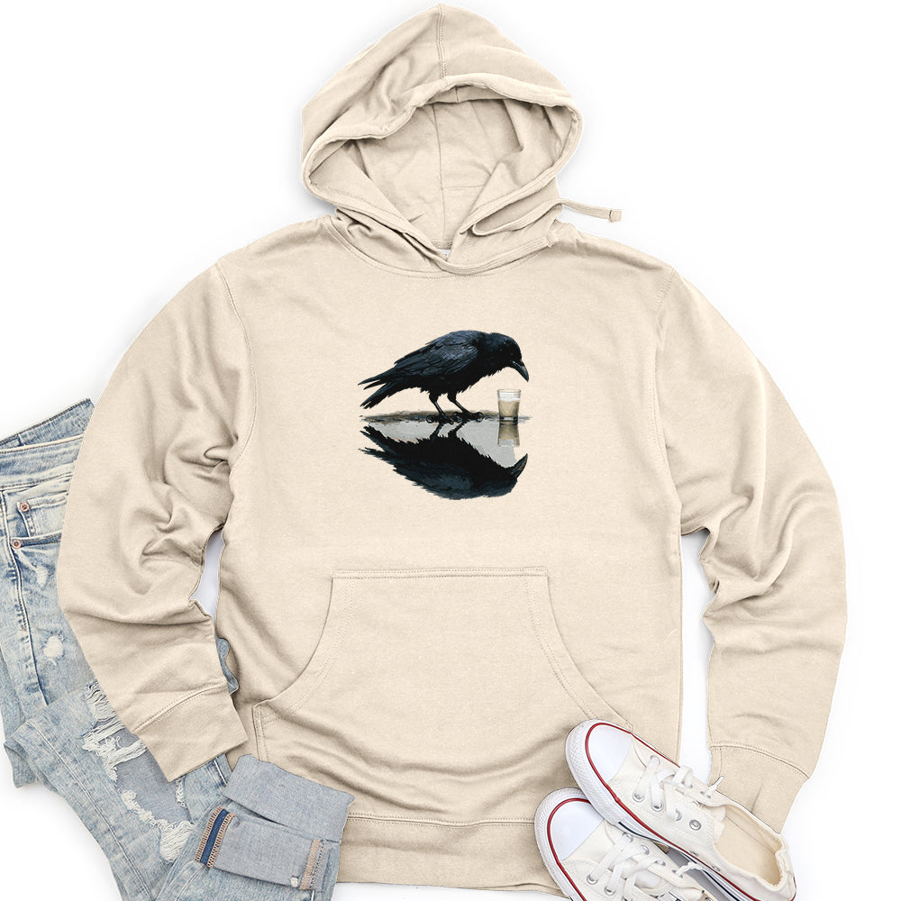 Raven Reflection Unisex midweight hoodie
